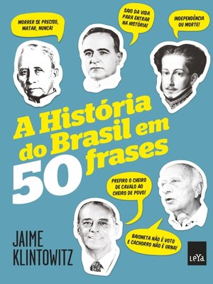 cover image of A história do Brasil em 50 frases